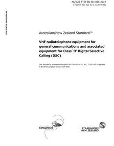 AS/NZS ETSI EN 301 025