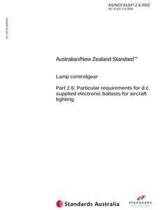 AS/NZS 61347.2.6