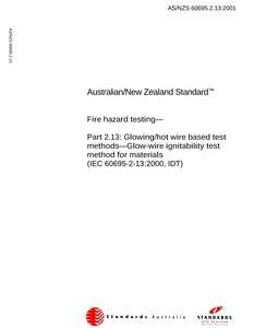 AS/NZS 60695.2.13