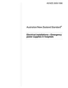 AS/NZS 3009