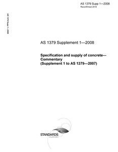 AS 1379 SUPP 1