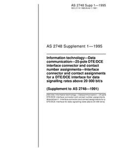 AS 2748 SUPP 1