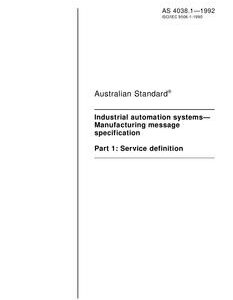 AS 4038.1