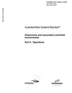 AS/NZS ISO 14644.5