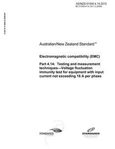 AS/NZS 61000.4.14