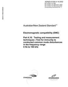 AS/NZS 61000.4.16