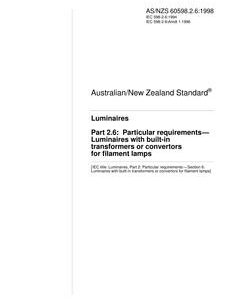 AS/NZS 60598.2.6