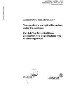 AS/NZS IEC 60332.1.1