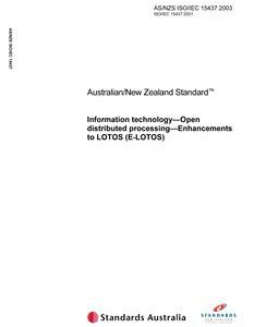 AS/NZS ISO/IEC 15437