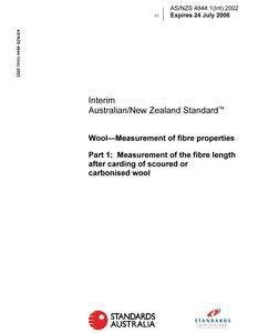 AS/NZS 4844.1(INT)