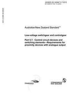 AS/NZS IEC 60947.5.7