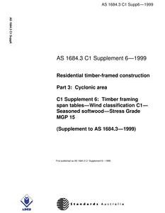 AS 1684.3 C1 SUPP 6