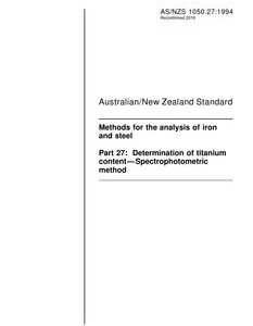 AS/NZS 1050.27