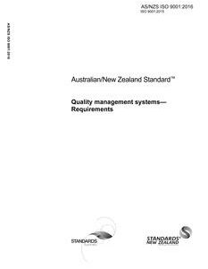 AS/NZS ISO 9001