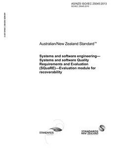 AS/NZS ISO/IEC 25045