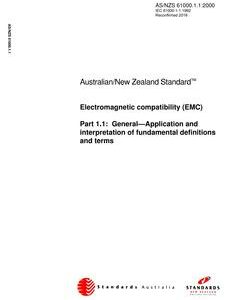 AS/NZS 61000.1.1