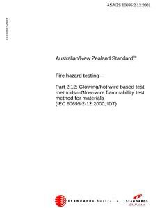 AS/NZS 60695.2.12