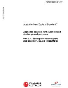 AS/NZS 60320.2.1