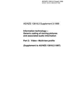 AS/NZS 13818.2 SUPP 3