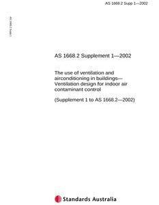 AS 1668.2 SUPP 1