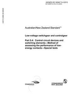 AS/NZS IEC 60947.5.4