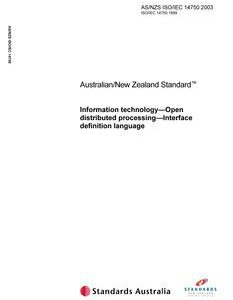 AS/NZS ISO/IEC 14750