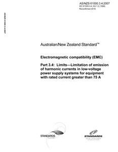 AS/NZS 61000.3.4