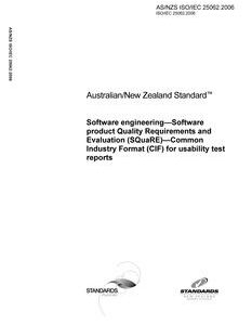 AS/NZS ISO/IEC 25062