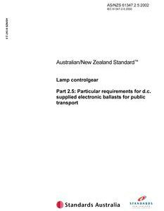 AS/NZS 61347.2.5