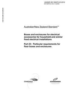 AS/NZS IEC 60670.23