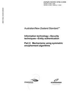 AS/NZS ISO/IEC 9798.2