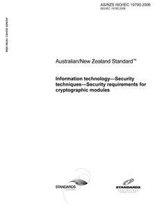 AS/NZS ISO/IEC 19790