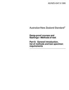 AS/NZS 4347.0