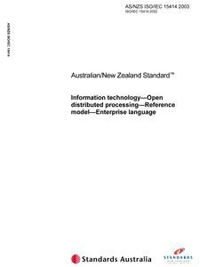 AS/NZS ISO/IEC 15414
