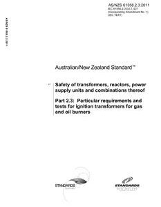 AS/NZS 61558.2.3