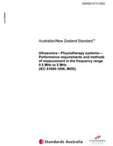 AS/NZS 4713