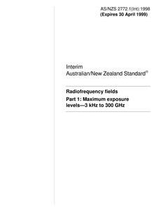 AS/NZS 2772.1(INT)