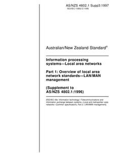 AS/NZS 4802.1 SUPP 3