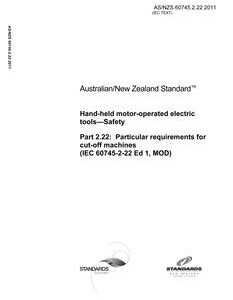 AS/NZS 60745.2.22