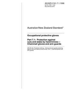 AS/NZS 2161.7.1