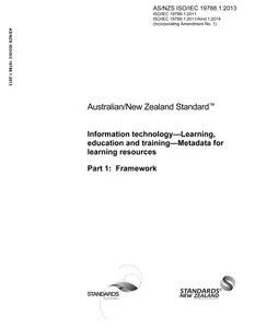 AS/NZS ISO/IEC 19788.1
