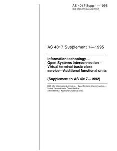AS 4017 SUPP 1