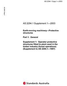 AS 2294.1 SUPP 1