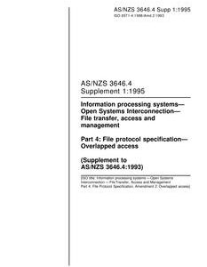 AS/NZS 3646.4 SUPP 1