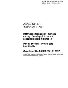 AS/NZS 13818.1 SUPP 2
