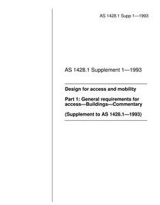 AS 1428.1 SUPP 1