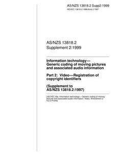 AS/NZS 13818.2 SUPP 2