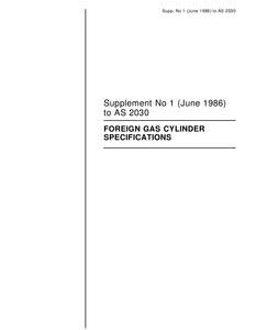 AS 2030 SUPP 1