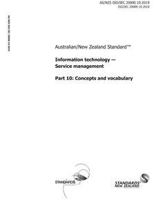 AS/NZS ISO/IEC 20000.10