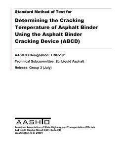AASHTO T 387